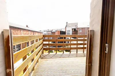 a view from the balcony of a building at Luxury Suites South by Rikas Hotels in Antwerp