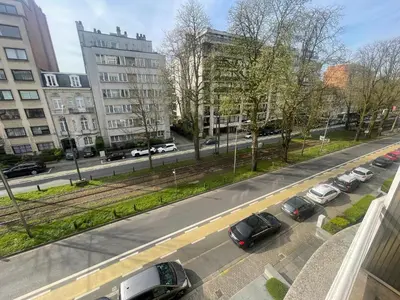 an aerial view of a city street with parked cars at Bruxelles in Brussels