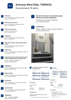 a screenshot of a page of a website at Antwerp West Side, TERRACE in Zwijndrecht