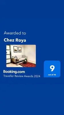 a screenshot of a webpage of a hotel room at Chez Roya in Zaventem