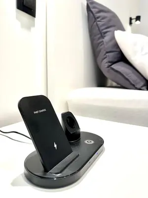 a laptop computer sitting on top of a table at My Haus European Commision in Brussels