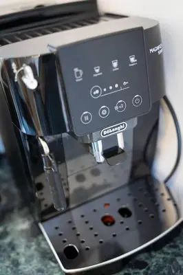 a close up of a coffee maker at Unique Flat on the GRAND PLACE in Brussels