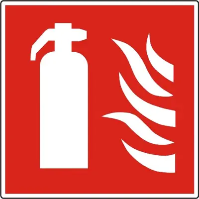 a red sign with a fire extinguisher on it at ApartmentJacob 2 in Antwerp