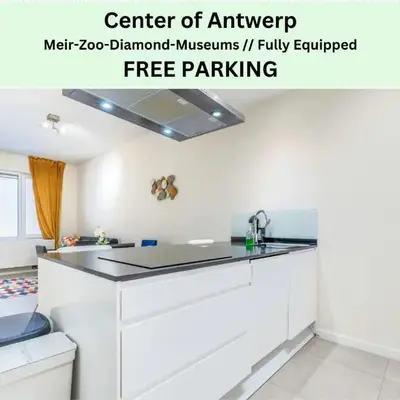 Center of Antwerp - Fully Renovated - Private Indoor Parking