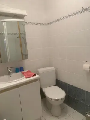 a white bathroom with a toilet and a sink at Twisted Willow in Dendermonde