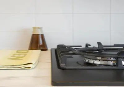 a stove top oven sitting on top of a counter at Top Location - City Center 1BR with Stylish Decor in Antwerp