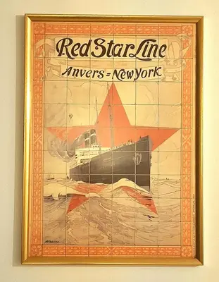 a picture of a red star network at Studio Viktory in Antwerp