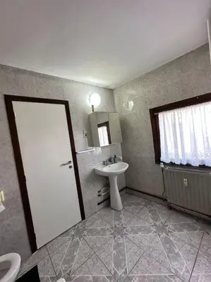 a bathroom with a sink and a toilet at chill corner in Brussels