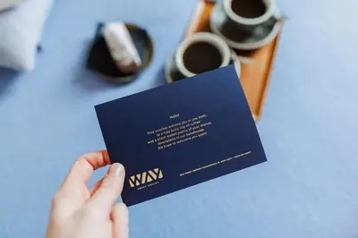 a person holding a visa card on a table at Studio for 2 in City of Ghent in Ghent