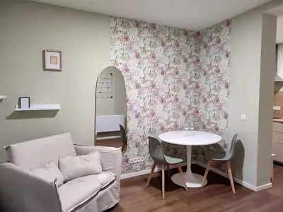 a living room with a couch and a table at City Center location 1BR Apartment near Station! in Antwerp