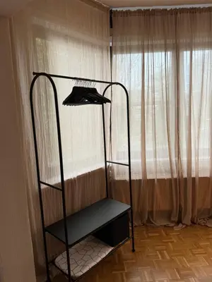 a bunk bed in a room with a window at Appartement Brussels Expo in Strombeek-Bever