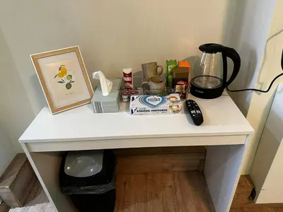 a white table with items on top of it at Antwerp SportPlaza in Antwerp