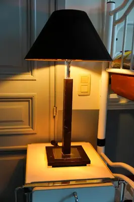 a lamp sitting on top of a table at YOUR HOSTEL midi station in Brussels