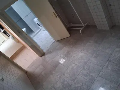 an overhead view of a bathroom with a tiled floor at Bruxelles IN in Brussels