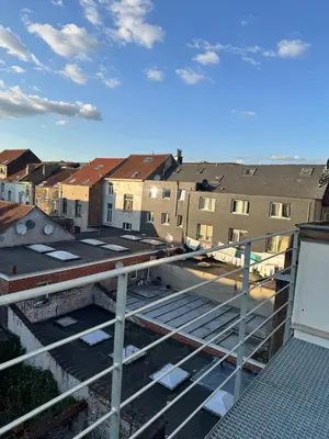 a view from the roof of a building under construction at Loft Luna Brussels Midi in Brussels