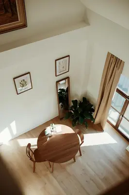 a living room with a table and a potted plant at Studio & Stay Loft in Ghent