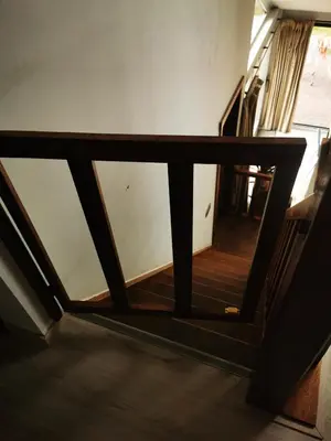 a view from the top of a stairwell of a room at Cor-U in Dessel