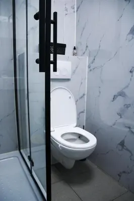 a bathroom with a toilet and a glass shower at Aurelia in Zemst