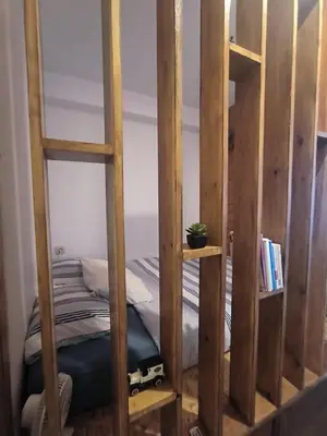 a couple of bunk beds in a room at Design Studio Brussels Madou in Brussels