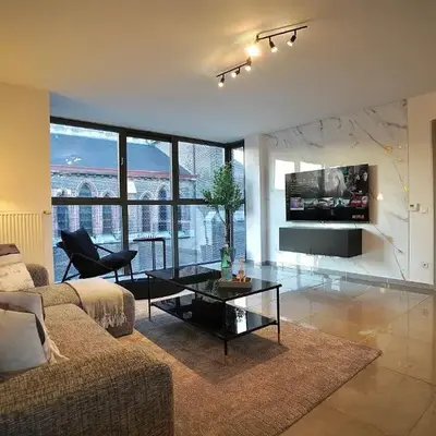 Chic Loft Facing Neo-Gothic Church