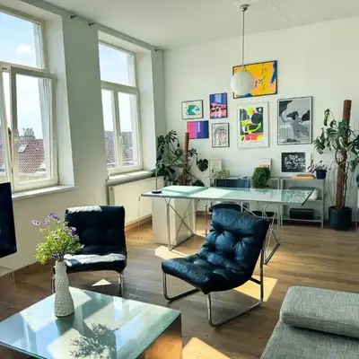 Bright apartment in Saint-Gilles