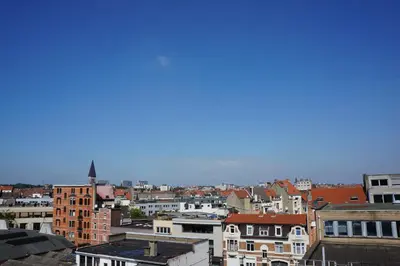 a view of a city with buildings at Escale Hotel in Brussels