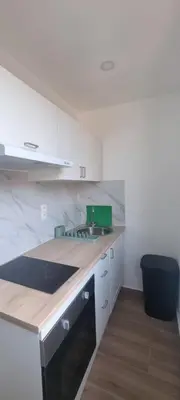 a kitchen with a sink and a counter top at CitySpot 159 in Brussels