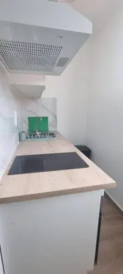 a kitchen with a sink and a counter top at CitySpot 159 in Brussels