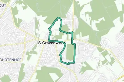 a generalized map of a city with a green at Romantic Loft, historic farmhouse, Sauna, Nature walks in Schilde