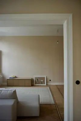 a living room with a couch and a tv at Stylish apartment in 16th century city palace! in Antwerp