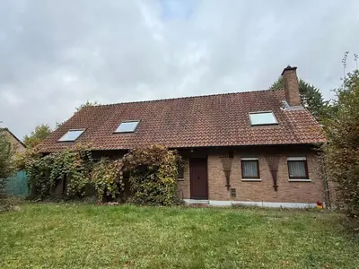 a house with a roof with windows and a yard at zandhoven vila in Zandhoven