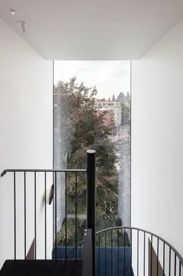 a view from the balcony of a house at Design penthouse800Y of history in one glimpse in Ghent