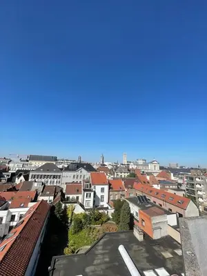 a view of a city from the roof of a building at Zalig verblijf in hartje Gent in Ghent