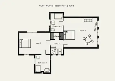 a floor plan of a house at The Collector's House in Antwerp