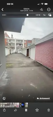 a picture of an empty parking lot in a building at Apartment-Gravensteen in Ghent