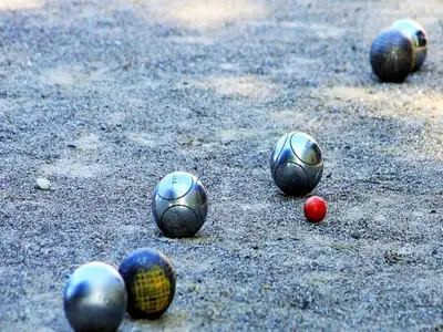 a group of soccer balls on the ground at Two-Bedroom Retreat in the Heart of Kempen in Ravels