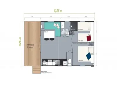 a floor plan of a house at Beach lodge with lake view in Ravels in Ravels