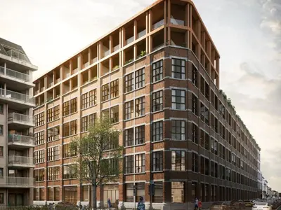 an architectural rendering of a building at Verliefd in Antwerpen in Antwerp