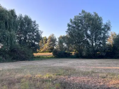 a large open field with trees in the background at Secret Garden 2