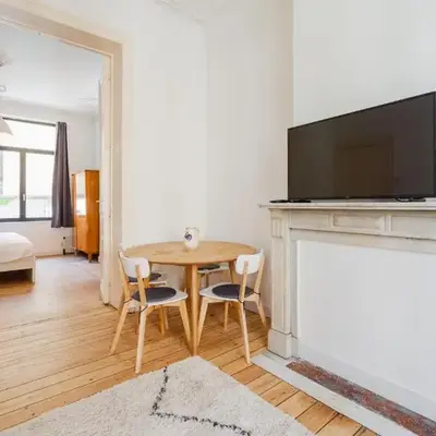 1 Bedroom W Kitchen and Bathroom In Trendy St Gilles