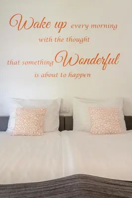 a wake up every morning with the thought that something wonderful is about to happen bedroom at B&B Molmento in Mol