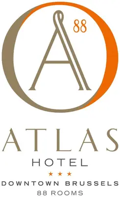 a letter logo with a pyramid and a wand at Atlas Hotel Brussels in Brussels