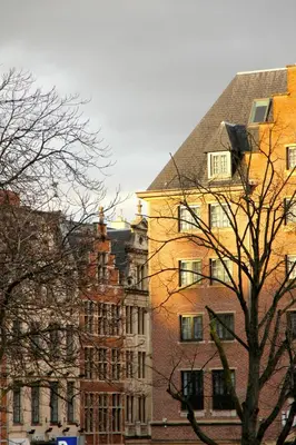 a group of tall buildings in a city at L'Epicentre in Brussels