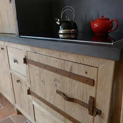 a tea kettle sitting on top of a kitchen counter at CitytripGent Apartment in Ghent
