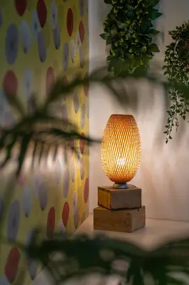 a lamp sitting on a table in a room at Holiday Inn Express Mechelen City Centre by IHG in Mechelen