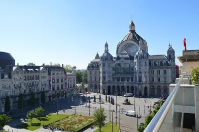 a view of a large building in a city at Hotel Indigo Antwerp City Centre by IHG in Antwerp