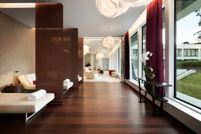 a hallway of a house with a living room at Hotel Dolce La Hulpe Brussels in La Hulpe