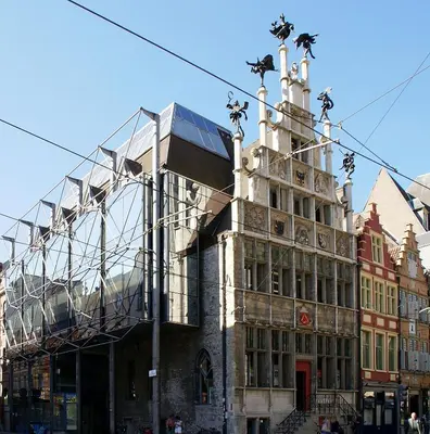 an old building with a lot of windows at Lord of Ghent in Ghent