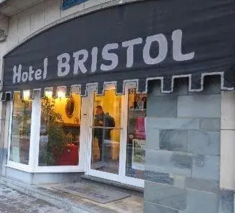 a hotel bristol sign on the front of a store at Hotel Bristol Internationaal in Mortsel