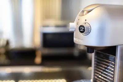 a mixer sitting on top of a counter at Hotel Colvenier in Antwerp